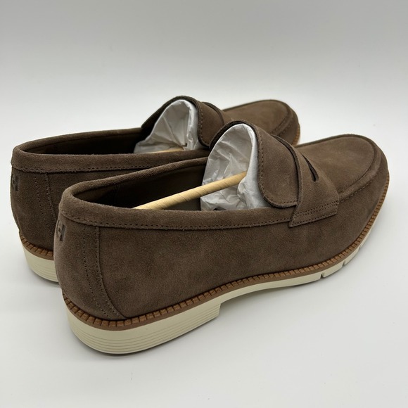 Cole Haan Flexgrand+ Penny Loafers Mens 9 Truffle Suede Ivory Shoes C41635 main image 8